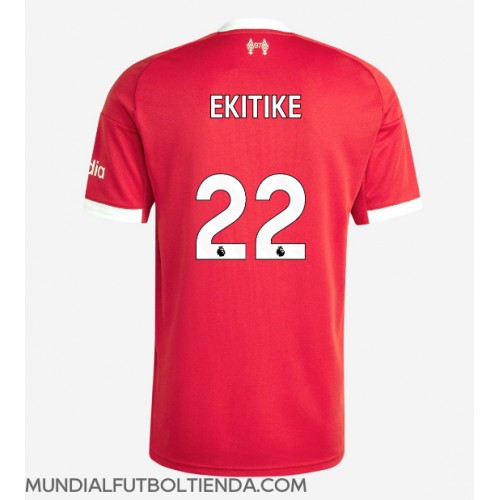 Camiseta Liverpool Hugo Ekitike #22 Primera Equipación Replica 2025-26 mangas cortas
